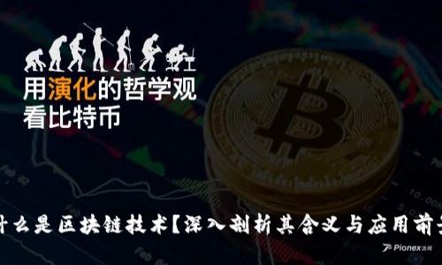 什么是区块链技术？深入剖析其含义与应用前景