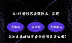  你知道区块链背后的密码是什么吗？