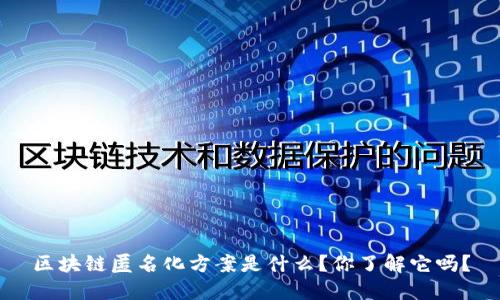 区块链匿名化方案是什么？你了解它吗？
