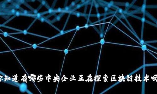 你知道有哪些中央企业正在探索区块链技术吗？