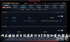 互联网区块链项目到底是什么？你想知道的都在